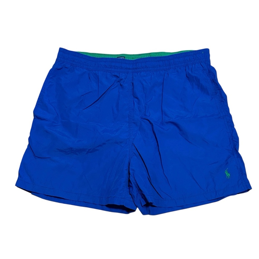 Polo Ralph Lauren Vintage Blue Green Swim Trunks Shorts Size XL